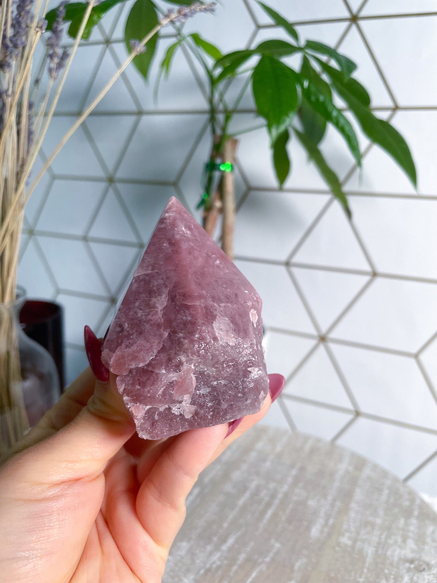 RARE Strawberry Quartz - Get This Exact Crystal - Polished Tops - PICK Your Crystals - Top Polish Point -Top Polished Quartz -Self LOVE -G41