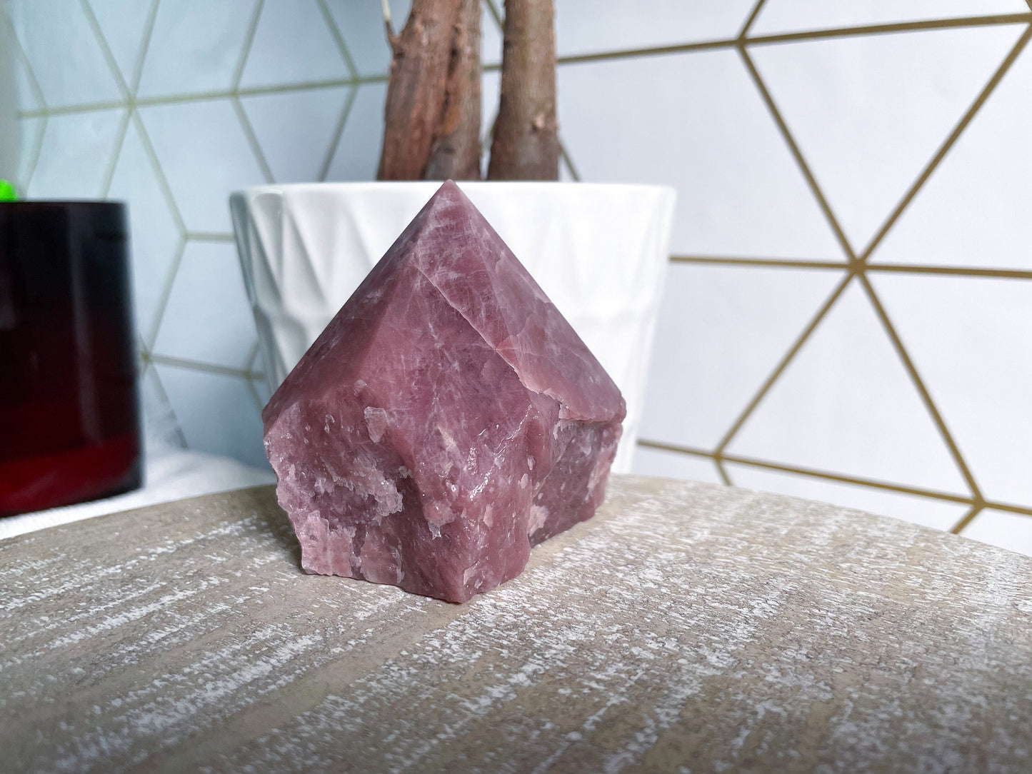 RARE Strawberry Quartz - Get This Exact Crystal - Polished Tops - PICK Your Crystals - Top Polish Point -Top Polished Quartz -Self LOVE -G41