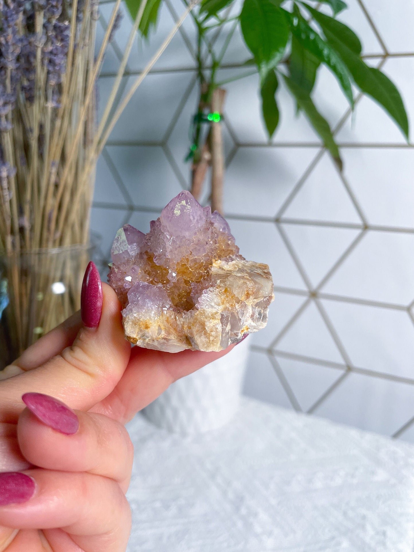 Lavender Spirit Quartz - EXACT Crystal - Mini Spirit Quartz - Spirit Quartz - Spiritual Evolution - Connection - Third Eye - G52