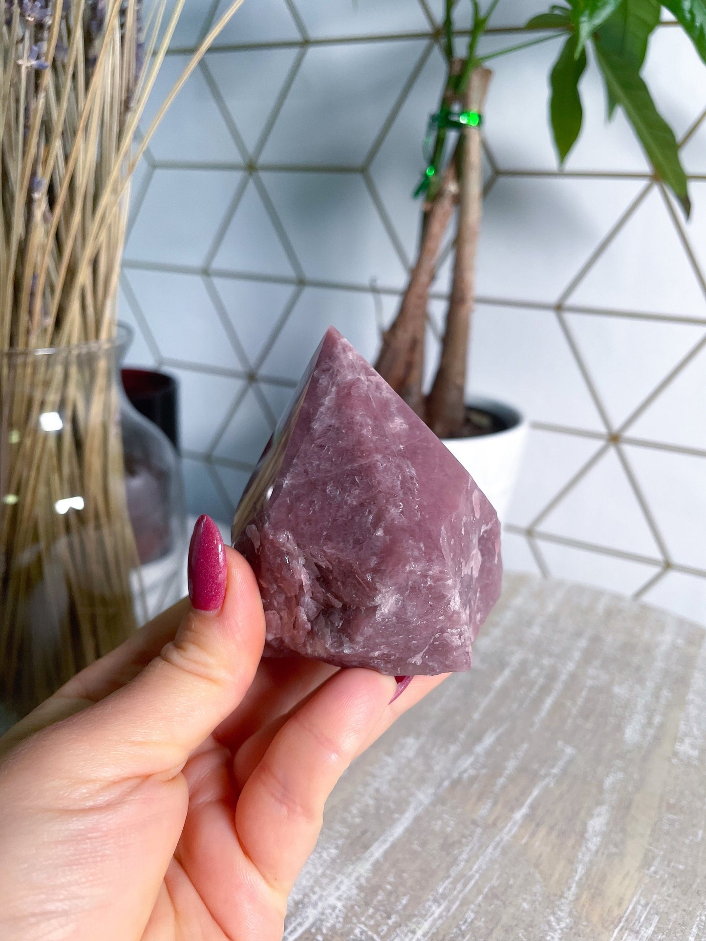 RARE Strawberry Quartz - Get This Exact Crystal - Polished Tops - PICK Your Crystals - Top Polish Point -Top Polished Quartz -Self LOVE -G41
